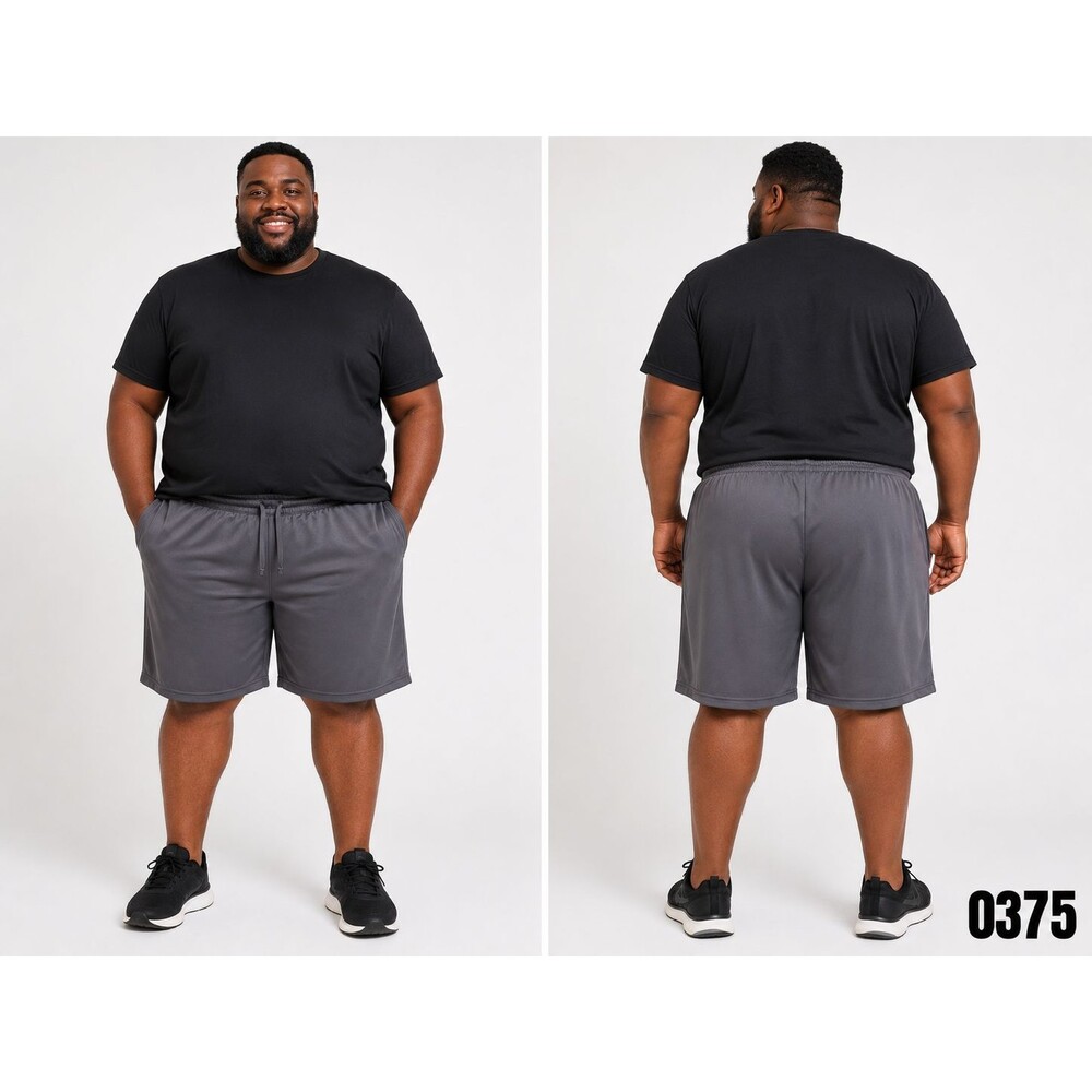 SHEIN Men's Big & Tall Athletic Sports Shorts Dark Gray – Size 3XL - 0375
